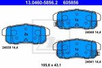 ATE 13.0460-5856.2 комплект тормозных колодок, дисковый тормоз на SUZUKI IGNIS II