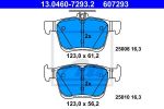 ATE 13.0460-7293.2 комплект тормозных колодок, дисковый тормоз на AUDI A3 Limousine (8VS)