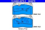 ATE 13046048792 13.0460-4879.2_колодки дисковые передние! Audi Q5 2.0TFSI/3.0TFSI/2.0TDI/3.0TDI 08>