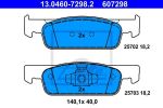 ATE 13046072982 13.0460-7298.2_колодки дисковые передние! Dacia Logan II/Sandero II 1.2/1.5dCi 12>