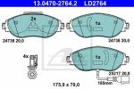 ATE 13.0470-2764.2 комплект тормозных колодок, дисковый тормоз на SEAT ALHAMBRA (710, 711)