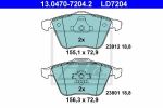 ATE 13.0470-7204.2 комплект тормозных колодок, дисковый тормоз на VOLVO V40 Наклонная задняя часть