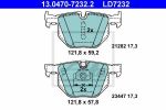 ATE 13.0470-7232.2 Колодки зад. X5 E70 3.0L 2007=> (CERAMIC)