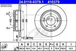 ATE 24.0110-0379.1 тормозной диск на HYUNDAI i30 (GD)