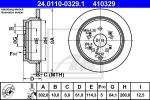 ATE 24011003291 Диск торм. зад. Honda CR-V III