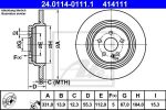 ATE 24.0114-0111.1 Диск торм. зад. MB W163 ML400, 430, 500