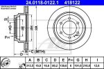 ATE 24.0118-0122.1 тормозной диск на OPEL FRONTERA B (6B_)