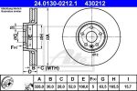 ATE 24.0130-0212.1 Диски торм.VOLVO XC60 08-