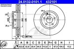 ATE 24.0132-0101.1 Диски торм.Mercedes W204/W212 C320-E350 2007=> (322x32)