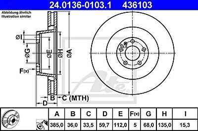 ATE 24.0136-0103.1 тормозной диск на AUDI A8 (4E_)