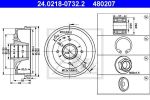 ATE 24.0218-0732.2 тормозной барабан на RENAULT CLIO I (B/C57_, 5/357_)