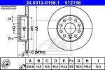 ATE 24.0312-0158.1 тормозной диск на SKODA SUPERB (3T4)