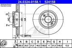 ATE 24.0324-0158.1 тормозной диск на RENAULT MEGANE I Cabriolet (EA0/1_)
