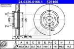 ATE 24.0326-0166.1 тормозной диск на OPEL ASTRA J Sports Tourer