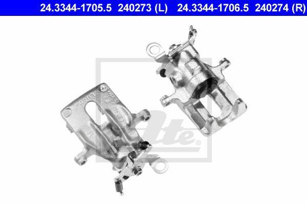 ATE 24.3344-1705.5 тормозной суппорт на FORD FOCUS (DAW, DBW)