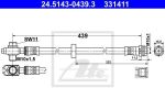 ATE 24.5143-0439.3 Шланг тормозной перед Skoda/VW