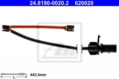 ATE 24.8190-0020.2 Датчик износа 24.8190-0020.2