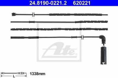 ATE 24.8190-0221.2 Датчик износа колодок E46 задний (1x) (34351164372)