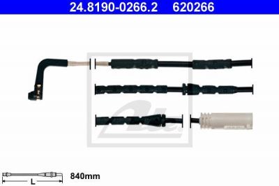 ATE 24.8190-0266.2 Датчик износа колодок 3 (E91, E92, E93)