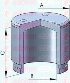 AUTOFREN SEINSA D025134 поршень, корпус скобы тормоза на NISSAN SUNNY II Hatchback (N13)