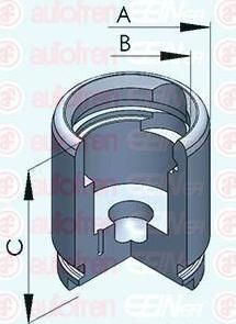 AUTOFREN SEINSA D025258 поршень, корпус скобы тормоза на RENAULT CLIO I (B/C57_, 5/357_)