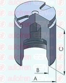 AUTOFREN SEINSA D025281 поршень, корпус скобы тормоза на MITSUBISHI LANCER IV (C6_A, C7_A)
