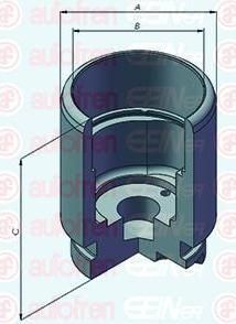 AUTOFREN SEINSA D025293 поршень, корпус скобы тормоза на TOYOTA COROLLA FX Compact (E8B)