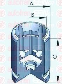 AUTOFREN SEINSA D025319 поршень, корпус скобы тормоза на HONDA PRELUDE III (BA)