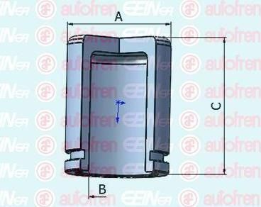 AUTOFREN SEINSA D025338 поршень, корпус скобы тормоза на KIA SPORTAGE (SL)