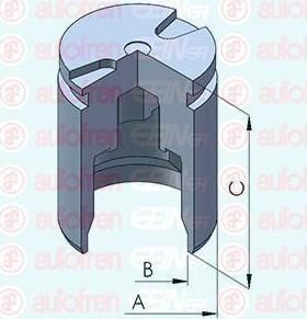 AUTOFREN SEINSA D025340 поршень, корпус скобы тормоза на MITSUBISHI GALANT III (E1_A)