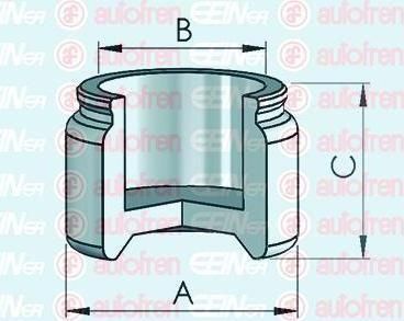 AUTOFREN SEINSA D025514 поршень, корпус скобы тормоза на AUDI 80 (89, 89Q, 8A, B3)