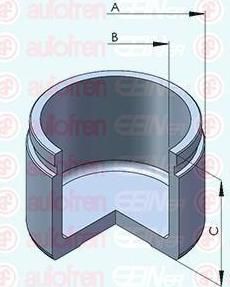 AUTOFREN SEINSA D025655 поршень, корпус скобы тормоза на SKODA OCTAVIA Combi (5E5)