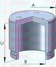 AUTOFREN SEINSA D025675 поршень, корпус скобы тормоза на DAIHATSU CHARADE III (G100, G101, G102)