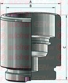 AUTOFREN SEINSA D025705 поршень, корпус скобы тормоза на TOYOTA MR 2 I (AW1_)