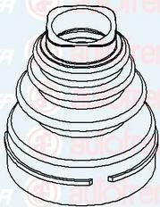 AUTOFREN SEINSA D8526 комплект пылника, приводной вал на PEUGEOT 307 (3A/C)