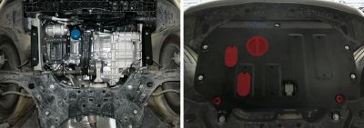 АвтоБРОНЯ Защита картера и КПП Kia Soul (14-) 111028271 (111028271)