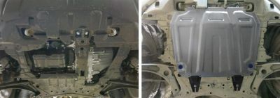 АвтоБРОНЯ AL Mitsubishi ASX/Lancer Х/Outlander XL/Peugeot 4007/Citroen C-Crosser/Peugeot 4008 + крепления 33340163 (33340163)