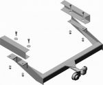 Фаркоп для а/м Газель цельнометаллический