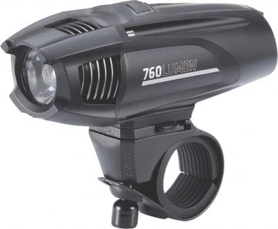 Фонарь передний BBB Strike 760 lumen LED black rechargealbe lithium ion 2600mAh battery (BLS-74) (б/р)