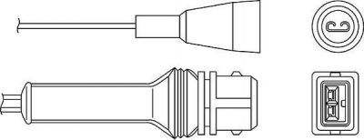 BERU Л-Зонд VAG Audi 80/100/A6/VW Passat B3/B4 2.0…2.8L 88-> (048906265A, OZH044)