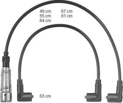 BERU Провода высоковольтные AD VW 5cyl (ZEF612, ZEF 612)