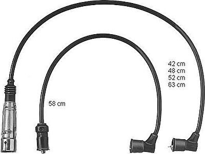 Beru ZEF432 комплект проводов зажигания на VW SCIROCCO (53B)
