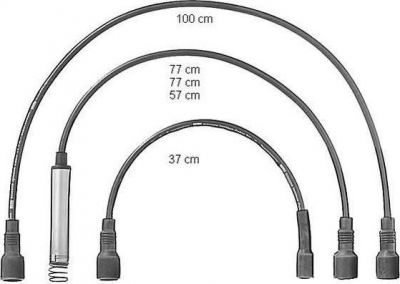 Beru ZEF584 комплект проводов зажигания на OPEL OMEGA A (16_, 17_, 19_)