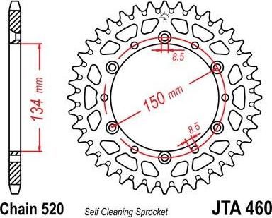BIKE ALERT Звезда цепного привода (JTA460.48)