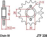 BIKE ALERT Звезда цепного привода (JTF 339 18)