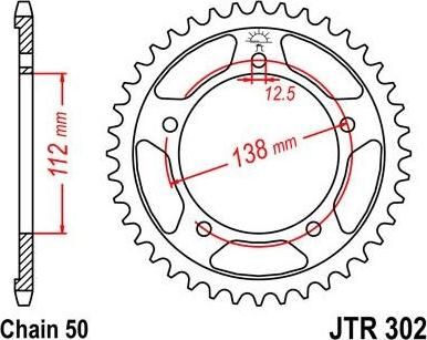 BIKE ALERT Звезда цепного привода (JTR 302 42)