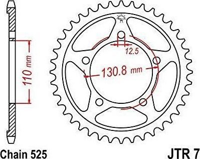 BIKE ALERT Звезда цепного привода (JTR 7. 45)