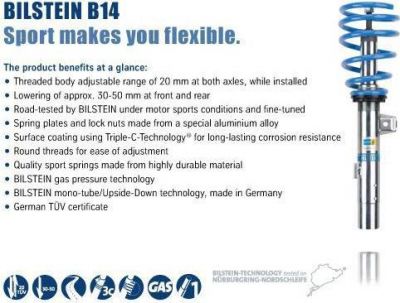 Bilstein Bil_014453 комплект ходовой части, пружины / амортизаторы на SKODA SUPERB универсал (3T5)