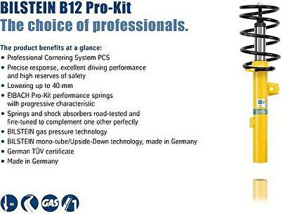Bilstein Bil_015670 комплект ходовой части, пружины / амортизаторы на VW POLO CLASSIC (6KV2)
