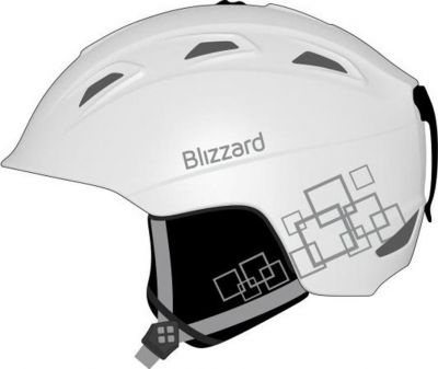 Зимний Шлем Blizzard 2016-17 Viva Demon white matt/silver squares (см:56-59)